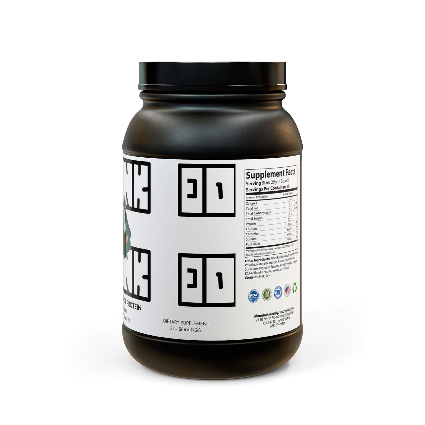 Whey Isolate Protein Supplement (907g, 2lb)